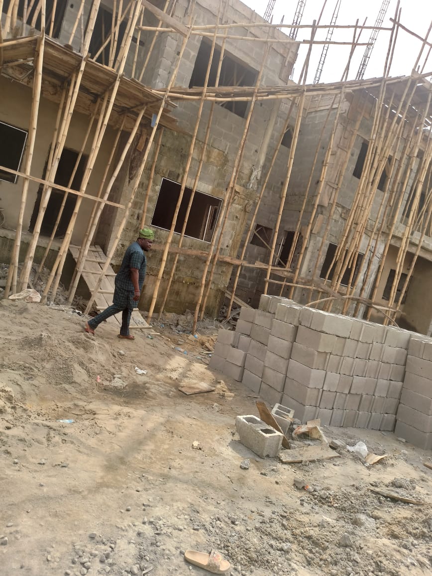 Reinforcement work on site