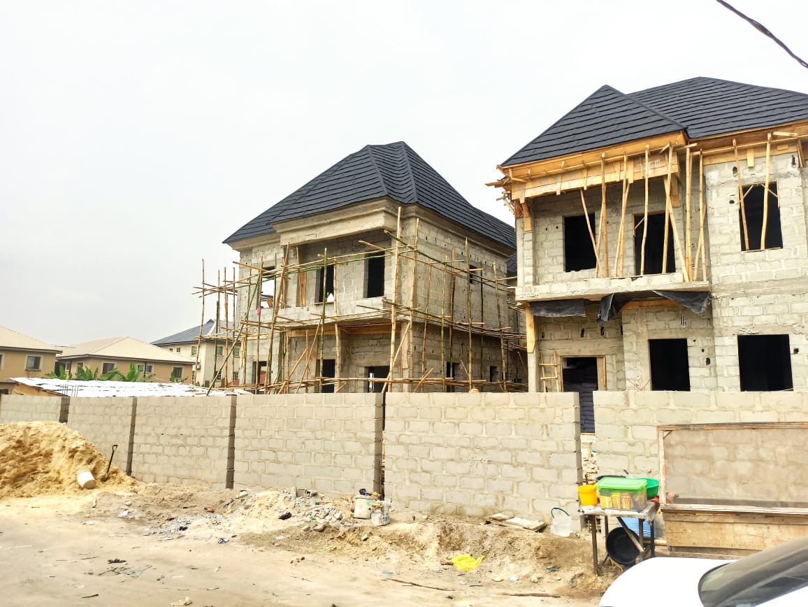 Residential construction project in progress
