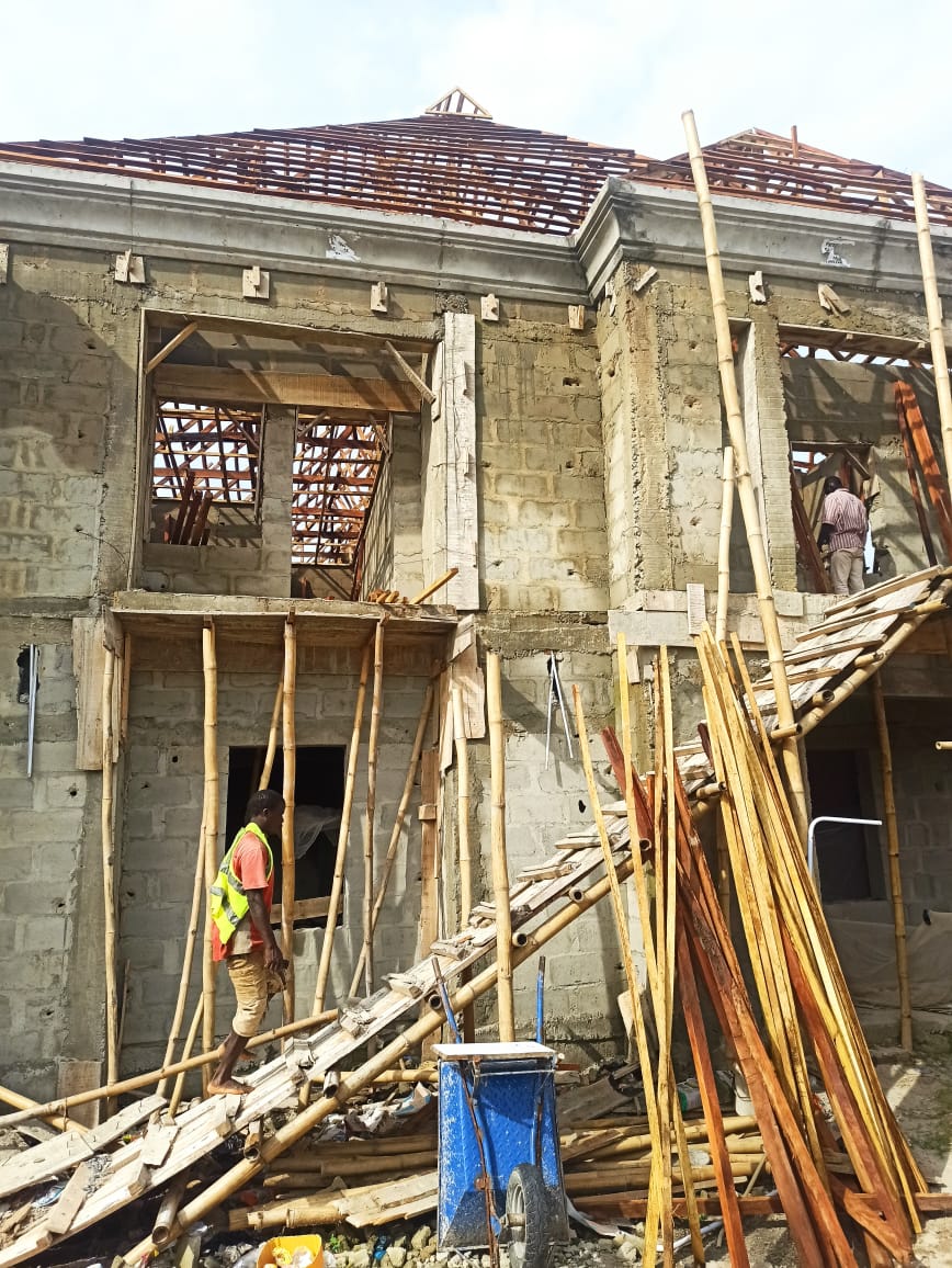 Building structure under construction